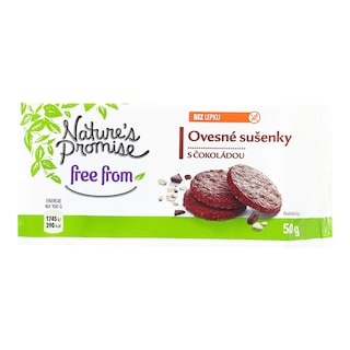Nature's Promise Sušenky s čokoládou bez lepku