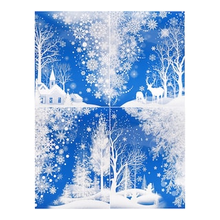 Fólie okenní Zimní krajinka