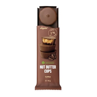 Vilgain Bio Nut Butter Cups kávovo-oříškové