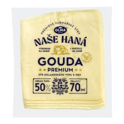 Naše Haná Gouda premium plátky