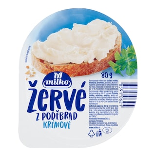 Milko Žervé z Poděbrad krémové