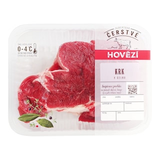 Hovězí přední bez kosti, krk