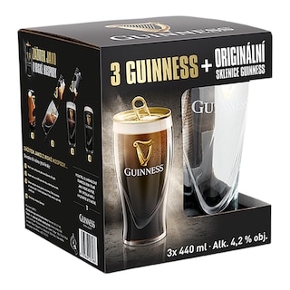 Guinness Draught Stout set se sklenicí