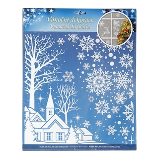 Fólie okenní se třpytem bílá