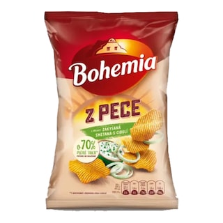 Bohemia chips Z pece zakysaná smetana, cibule