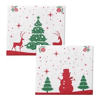 Ubrousky vánoční 3vrstvé