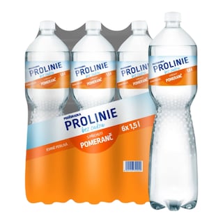 Poděbradka Prolinie Jemně perlivá Pomeranč