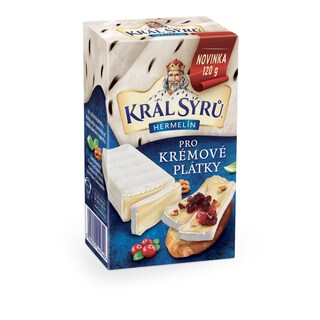 Král sýrů Hermelín pro krémové plátky
