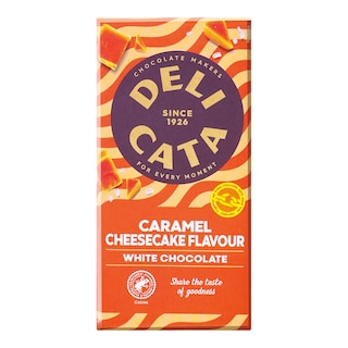 Delicata Bílá čokoláda s kousky karamelu a sušenek