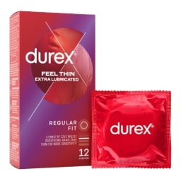 Durex Feel Thin Extra Lubricated kondomy