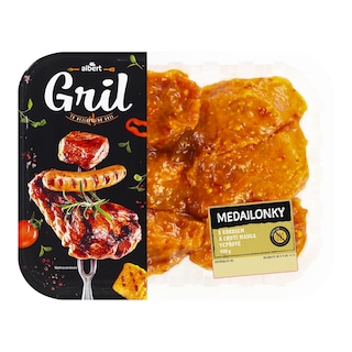 Albert Marinované vepřové medailonky mango, kokos