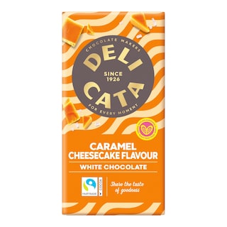 Delicata Bílá čokoláda s kousky karamelu a sušenek