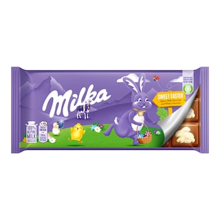 Milka bílá a mléčná čokoláda