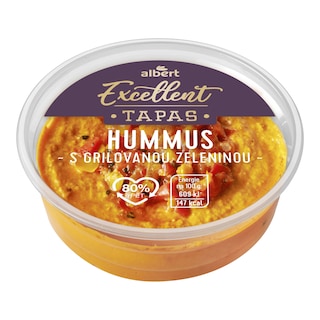 Albert Excellent Tapas Humus grilovaná zelenina