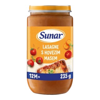Sunar Příkrm lasagne s hovězím masem 12m+