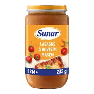 Sunar Příkrm lasagne s hovězím masem 12m+
