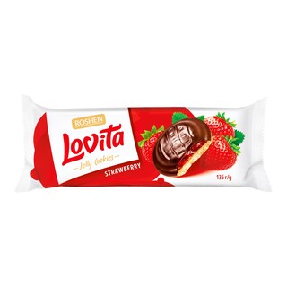 Roshen Lovita Piškoty plněné jahodovým želé