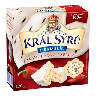 Král Sýrů Hermelín paprika