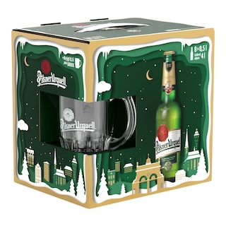 Pilsner Urquell Světlý ležák set se sklenicí