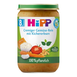 Hipp Bio zelenina s rýží cizrnou a hráškem