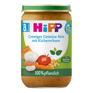 Hipp Bio zelenina s rýží cizrnou a hráškem