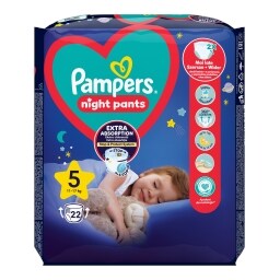 Pampers Night Pants Pleny kalhotkové, veilkost 5