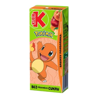 Kubík Pokémon příchuť mandarinka a broskev