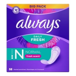 Always Dailies Normal Fresh & Protect intimky