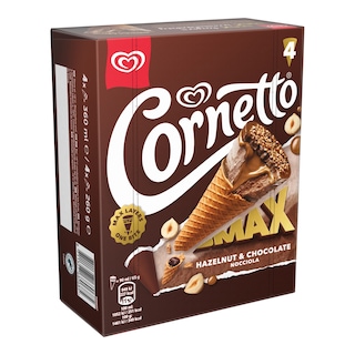 Cornetto Max multipack Hazelnut & Chocolate
