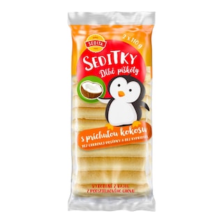 Sedita Seditky Piškoty dlouhé s příchutí kokosu