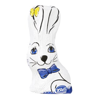 Čokoládový zajíc sedící bílý