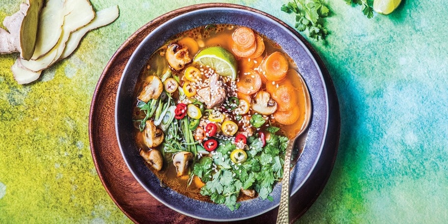 Asijská silná polévka