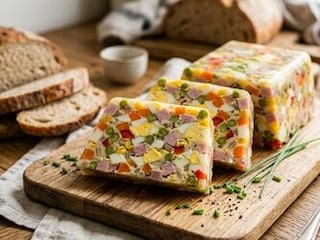 Vaječná tlačenka se šunkou a želatinou