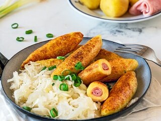 Smažené šišky z vařených brambor