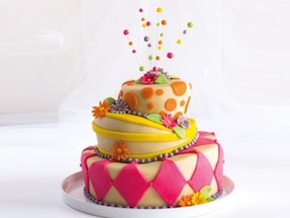 Hravý svatební dort