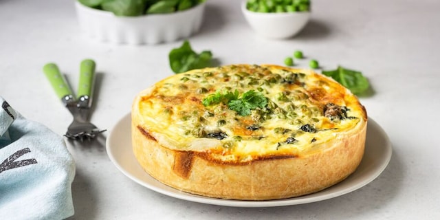 Jarní quiche jako z bistra
