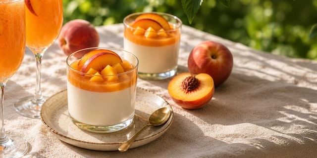 Broskvová PANNA COTTA