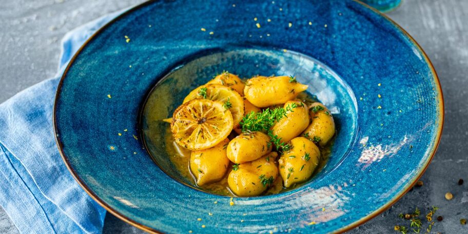 Rychlé gnocchi s citronovomáslovou omáčkou