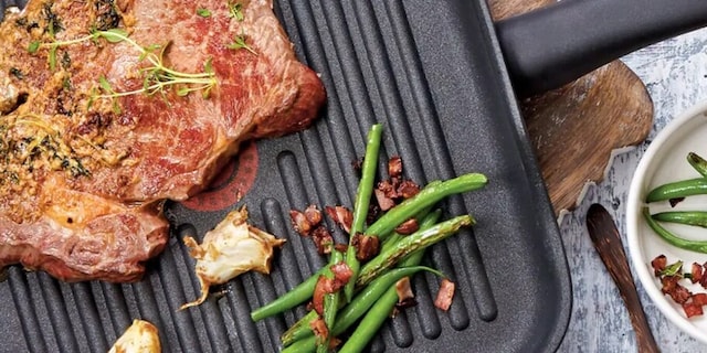 Steak s fazolkami