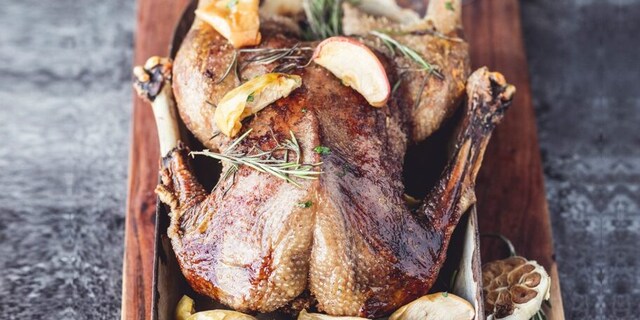 Svatomartinská husa s jablky