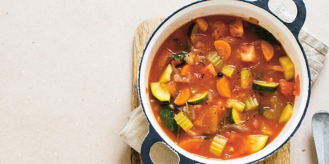 Rychlá zeleninová polévka minestrone