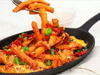 Zapečené batátové hranolky