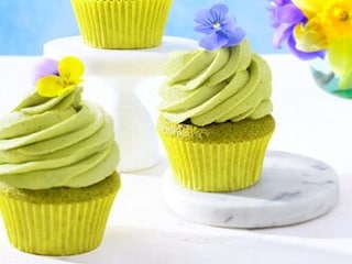 Rozkvetlé MATCHA CUPCAKY