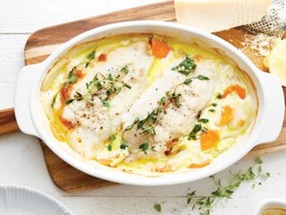 Pečená treska se zeleninou