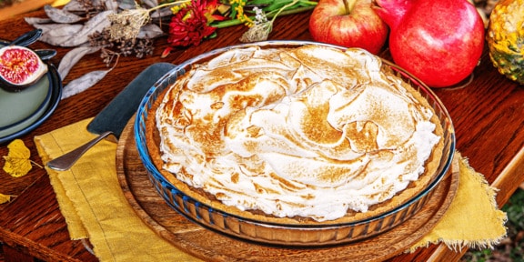 Jablečný meringue páj