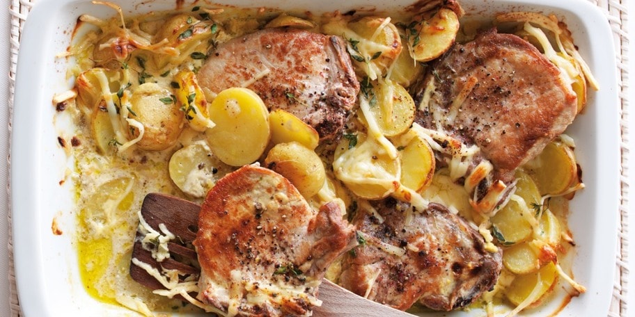 Zapečené vepřové plátky