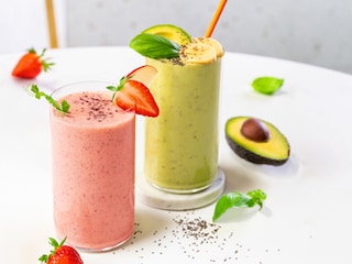 Smoothie jahoda, banán, jablko