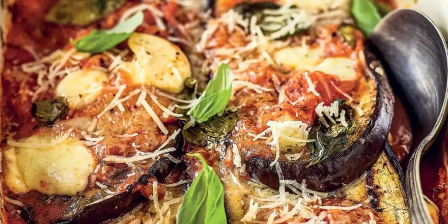 Lilková parmigiana s mozzarellou