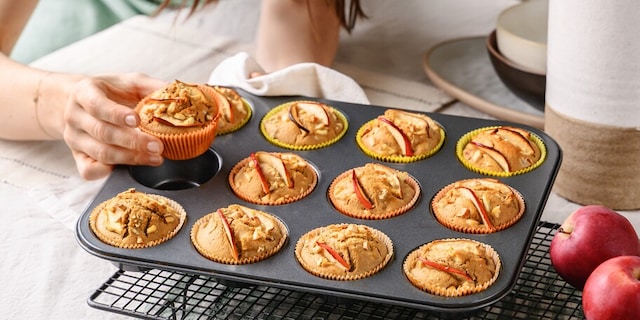 Jednoduché Bio muffiny s jablky