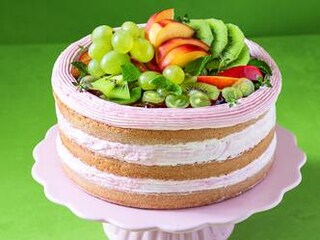 Bio ovocný dort pejska a kočičky